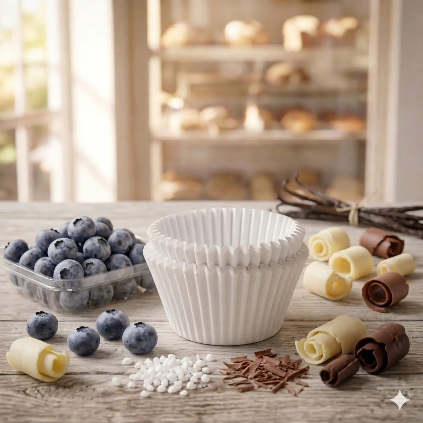 PAPER MUFFIN CUPS WHITE (1000 pcs.)